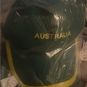 Raygun Breakdancer: Green and Yellow Australia Cap and tracksuit costume